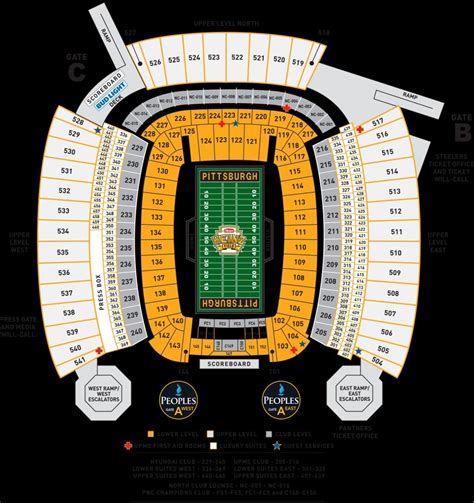 steelers seating chart|More.